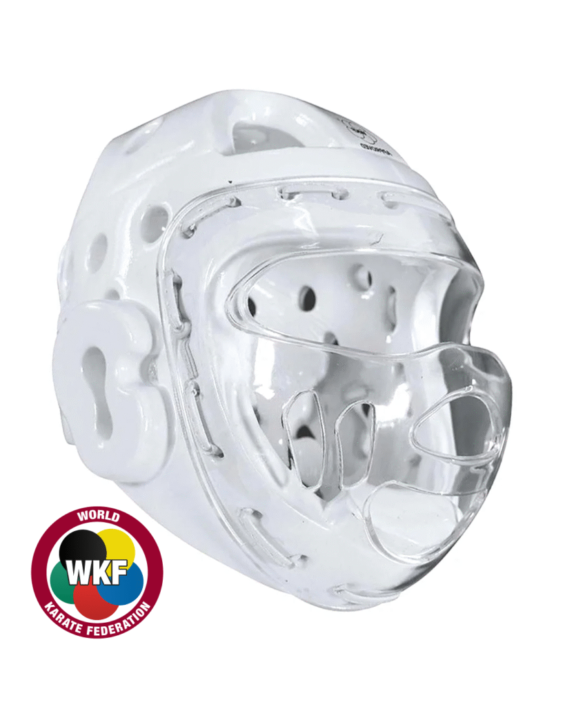 Cabezal protector con  mascara color blanco